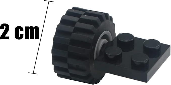 Pamvava Tires Wheels and Axles Sets - 56 Pieces Brick Accessories Basic Classic Building Block Toys,Car Truck Wheels Parts
