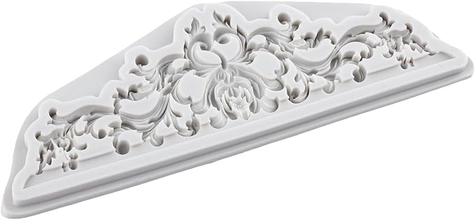 Baroque Polymer Clay Molds Curlicues Scroll Relief Flower Lace Silicone Mold for DIY Crafts Epoxy Resin Casting Air Dry Polymer Clay Plaster Jewelry Making