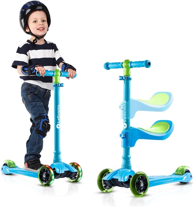 LaScoota 2-in-1 Kids Kick Scooter