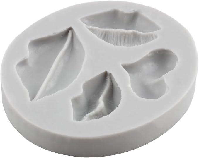 Sexy Kiss Lips Polymer Clay Mold Love Heart Lips Resin Silicone Molds for DIY Crafts Epoxy Resin Casting Air Dry Polymer Clay Plaster Jewelry Making