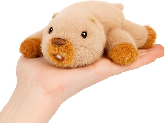 Adorable Beaver Stuffed Animal Soft Beaver Plush Toy Cute Birthday Gifts for Boys Girls Kids Toddlers