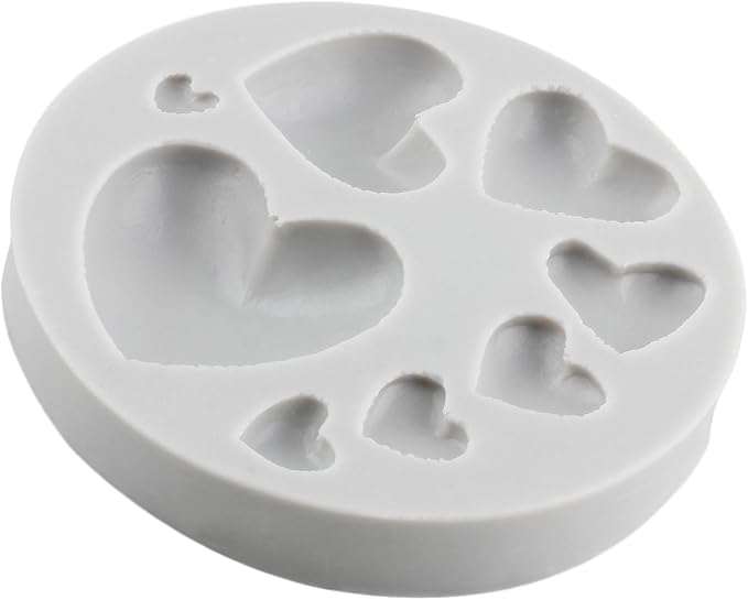 Heart Polymer Clay Mold Love Heart Silicone Molds for DIY Crafts Epoxy Resin Casting Air Dry Polymer Clay Plaster Jewelry Making