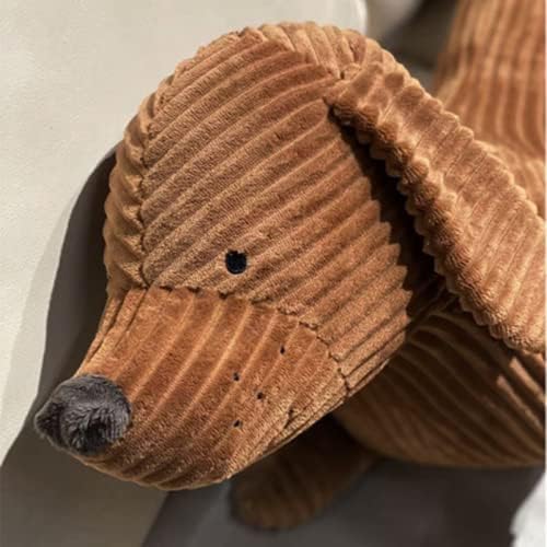 KOWAKA Dachshund Dog Plush Hug Pillow Soft Durable Stuffed Throw Cushion Dachshund Animals Hug Pillow for Sofa Chair Home Decoration Gifts for Kids (27.5inches)