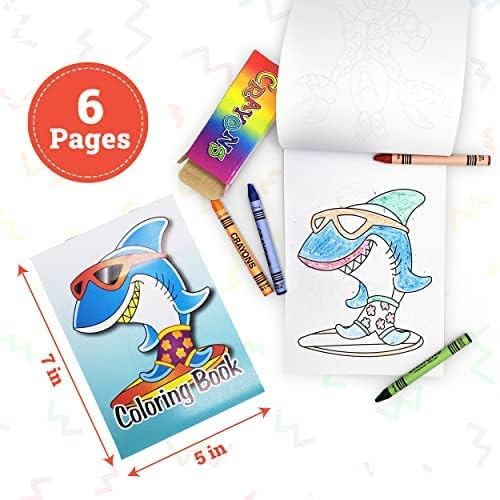 Bulk 72 Mini Coloring Books for Kids,Coloring Book & Crayons (72 Pcs) Party Favors, Giveaways for Kids | Classroom, Stocking Stuffers, (72 Pack), Mini Books 5x7 | Assorted Designs