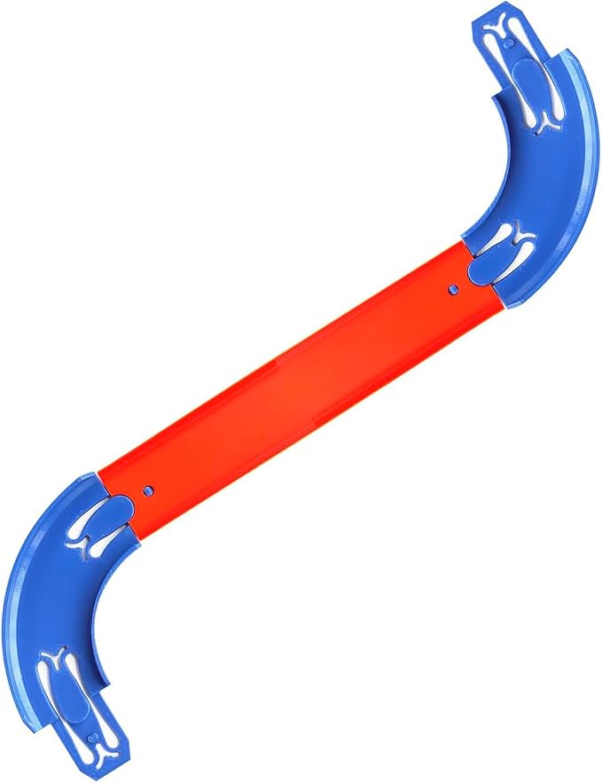 Racetrack Connectors Compatible with Hot Wheels,90 Degree Banked Turn,4 Packs(Blue)