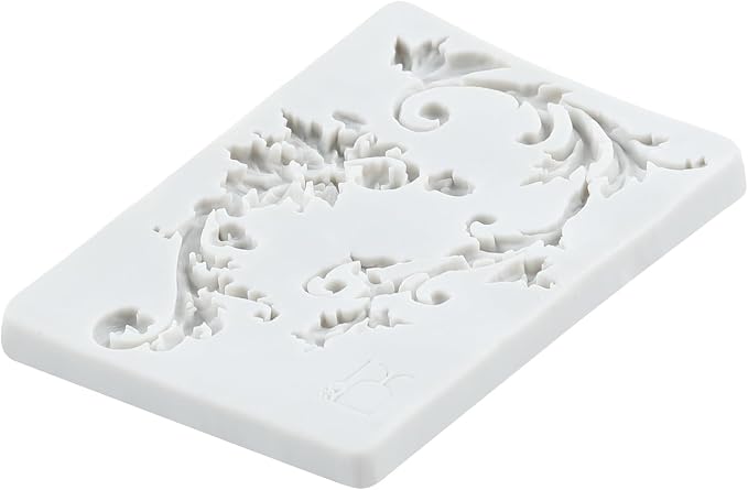 Baroque Polymer Clay Mold Baroque Curlicues Scroll Lace Silicone Molds for DIY Crafts Epoxy Resin Casting Air Dry Polymer Clay Plaster Jewelry Making