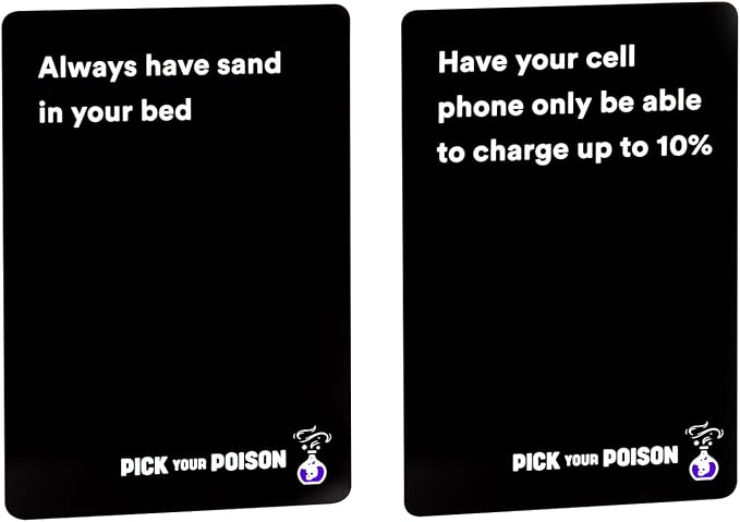 Pick Your Poison Family Edition – Funny “Would You Rather” Party Game for Kids, Teens & Adults | Hilarious Family Card Game for Game Night, Sleepovers & Parties | Great Gift for Families and Friends