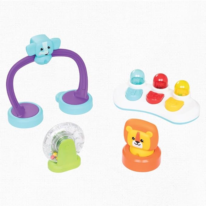 Smart Steps® Explore N’ Play 5-in-1 Activity to Booster Seat, Blue Safari Fun