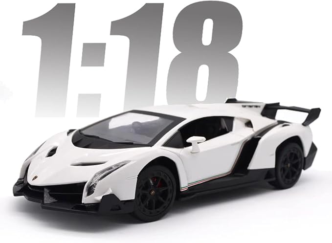 Remote Control Car RC Cars Racing Car 1:18 Licensed Toy RC Car Compatible with Lamborghini Model Vehicle for Boys 6,7,8 Years Old,White