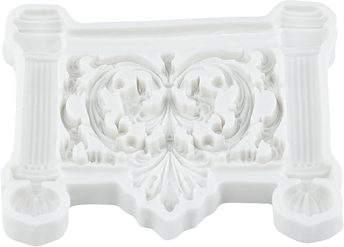 Baroque Fence Polymer Clay Molds European Relief Fence Silicone Mold for Jewelry Making Epoxy Resin Casting Air Dry Polymer Clay Craft