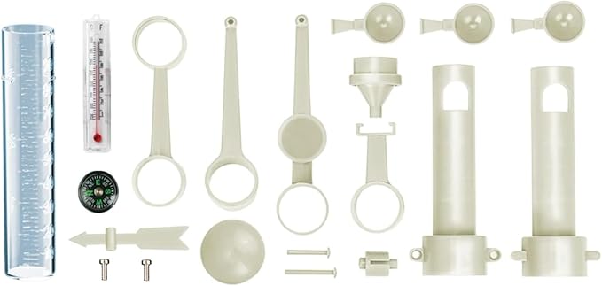 4M: Green Science - Weather Station - DIY Mini Observatory Kit, Observe & Record Wind-Rain-Temperature, Create A Terrarium in A Bottle, STEAM, Kids 5+
