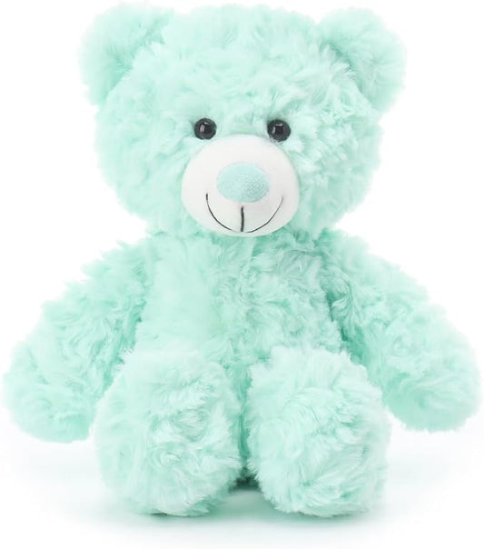 Apricot Lamb Mint Green Flower Bear Stuffed Animals for Kids, Soft Cute Plush Toys for Baby Girl and Boy, 8 Inches