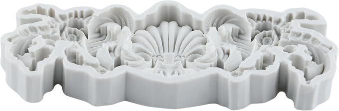 Baroque Polymer Clay Molds Baroque Curlicues Scroll Relief Flower Lace Silicone Mold for DIY Crafts Epoxy Resin Casting Air Dry Polymer Clay Plaster Jewelry Making