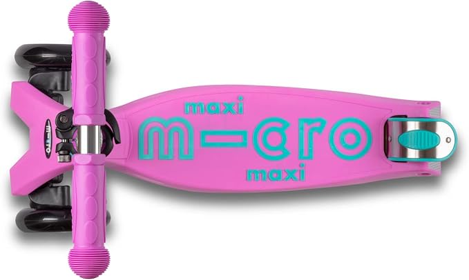 Micro Kickboard | Maxi Kids Scooter for Ages 5-12 | Children up to 110 lbs | 3 Wheel Lean-to-Steer Design | Adjustable T Bar | Smooth Ride PU Wheels | Swiss Design