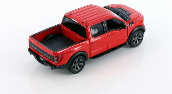 KiNSMART - 2022 Ford F-150 Raptor 5" 1:46 Scale Die Cast Model Toy Truck (Red)
