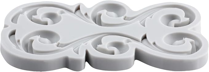 Baroque Relief Polymer Clay Mold Scroll Relief Lace Silicone Molds for DIY Craft Epoxy Resin Casting Polymer Clay Tools Crafts Air Dry Jewelry Making