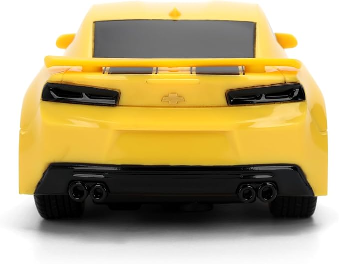 Jada Toys 1:32 RC Transformers Bumblebee Camaro – Simple Function Remote Control Car for Kids with 5.5" Body and Autobot Styling – No Figure Included