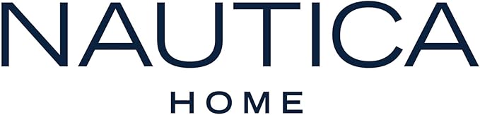 Nautica - Sheets, Cotton Percale Bedding Set with Matching Pillowcases, Crisp & Cool, Deep Pocket (Anchor Lines Blue, Queen)