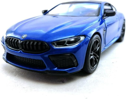 KiNSMART BMW M8 Competition 1:36 Scale 5" Die Cast Metal Model Toy Super Car w/Pullback Action (Blue)