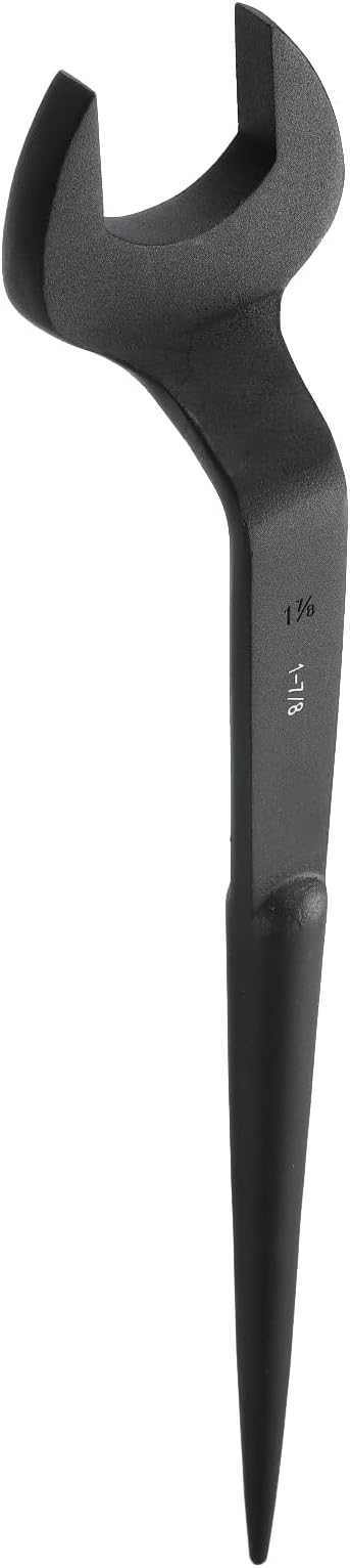 HARFINGTON Single Open End Spanner Wrench 1-7/8-inch 15 Degree Angle Single Open End SAE Construction Spanner Wrenches with 60°Offset Handle for Automotive Mechanical Maintenance