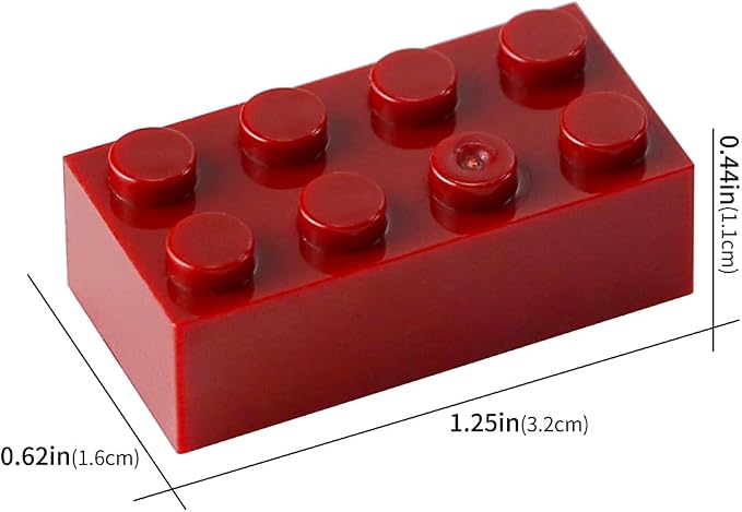 2x4 Bricks Dark Red 320 Pieces Parts Classic Building kit Creative Play Set Basic Blocks Toy Accessories Compatible with 3001 Major Brands