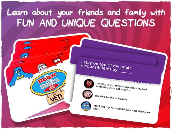 The Awkward Yeti Family Card Game, Ages 8+, Heart & Brain Edition | for Kids, Teens, Parents & Adults, Party Game for Family Game Night, Science & Anatomy Humor, By Organ Attack Creator