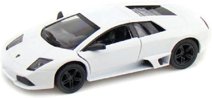 KiNSMART Lamborghini Murcielago LP640 1:36 Scale 5" Die Cast Model Super Sports Car Toy (White)