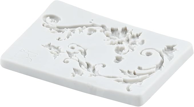 Baroque Polymer Clay Mold Baroque Curlicues Scroll Lace Silicone Molds for DIY Crafts Epoxy Resin Casting Air Dry Polymer Clay Plaster Jewelry Making