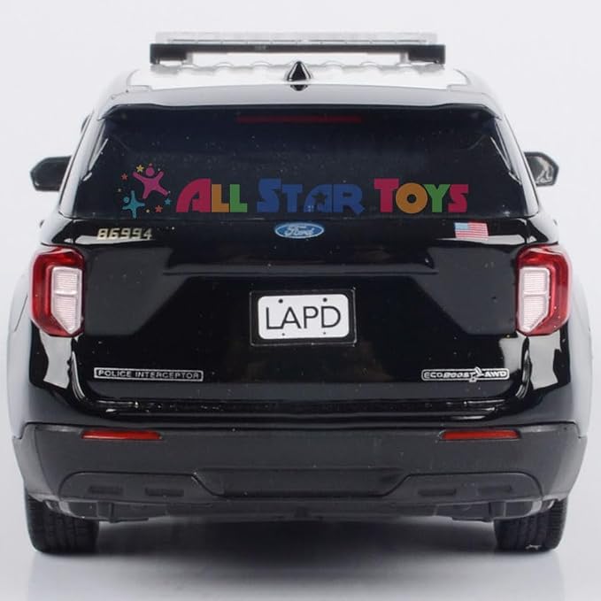 Motormax 2022 Ford Explorer Police Interceptor Utility LAPD Los Angeles Police Department 1/24 Diecast Model 76994 by All Star Toys