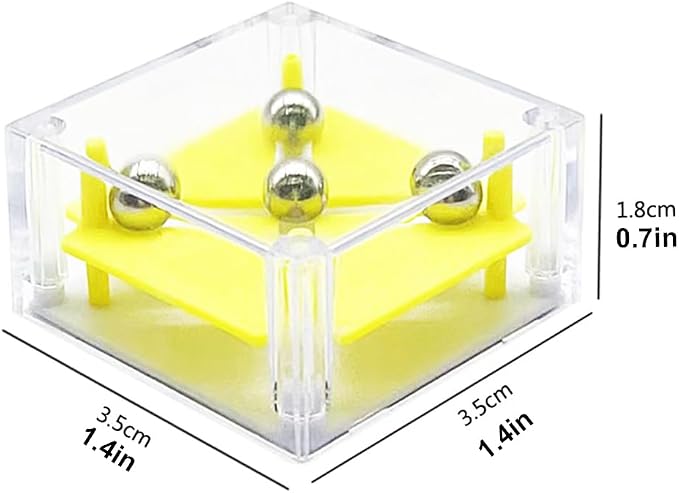 24 Pcs Balance IQ Maze Game，Mini Maze Cube Puzzle Box 3D Brain Maze Toy Puzzles Party Favor Games, Ideal Prizes Gifts for Kids and Adults