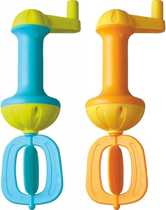 HABA Kids Bubble Bath Whisk 2 Pack - Bath Toys for Sensory Play, Motor Skill Development, Water Play and Bath Time Fun