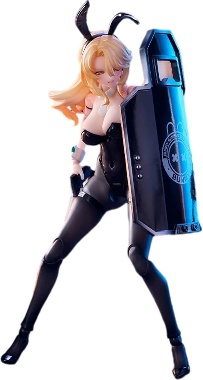 LEBOO 1/12 Action Figures Kit, Rabbit Girl Reaction Force Elena 6.29'' Movable Collectible Anime Cute Figure, Age 15 and Above