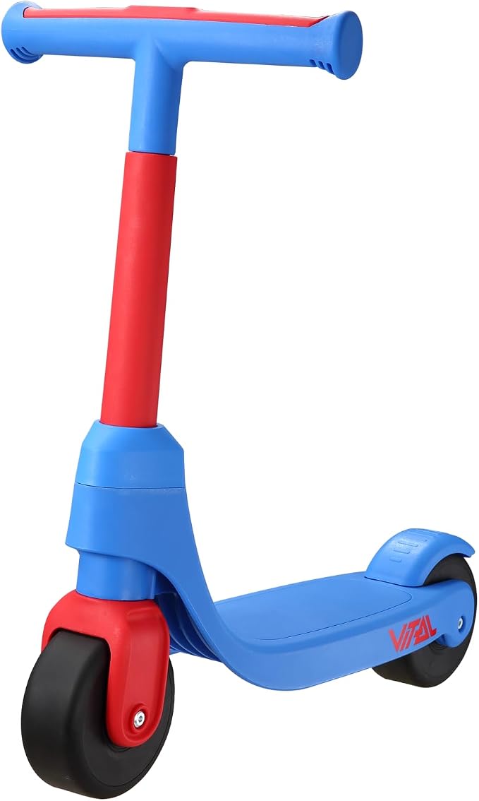Vital First 2 Wheel Toddler Scooter | Beginner Balance Training Kids Toys for Ages 2-5 | Durable Lightweight Design & Fixed Height Kids Scooter | Wide Wheels and Foot Brake