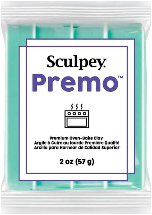 Sculpey Polymer Oven-Bake Clay, Mint Green, Non Toxic, 2 oz. bar