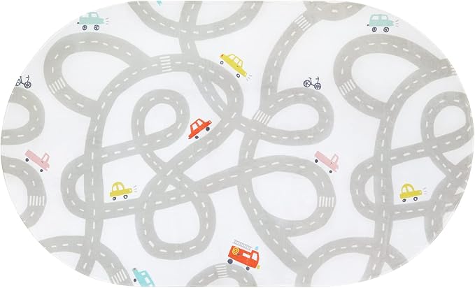 STARUIA Road Traffic Kids Rug Children Playing with Cars Playmat 4x6 Ft, Washable Play Carpet for Kids Playroom, Non-Slip Have Fun Safe Baby Nursery Rug for Toddler Boy's Bedroom Game Room Grey