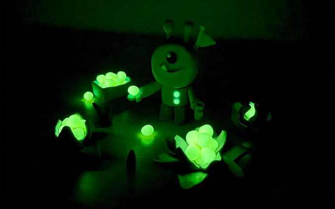 Jovi - Non Drying Modeling Clay, 8 Basic Color + 2 Glow in The Dark | Glow in the Dark - Non-Toxic - Non-Drying - For Kids Ages 3+ - Plant Based