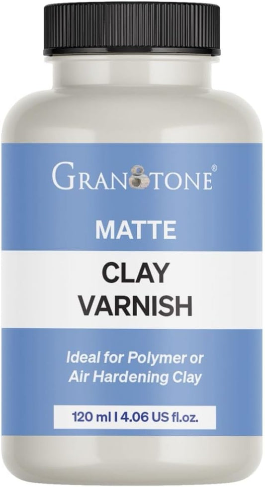 Granotone Clay Varnish Water Based Formula for Protective Finish Air Dry Polymer (Matte)