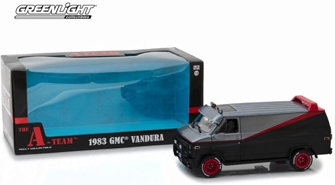 Greenlight 1:24 Hollywood - The A-Team - 1983 GMC Vandura,colors may vary