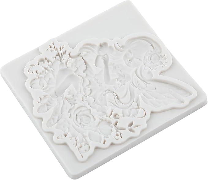 Flower Fairy Polymer Clay Molds Butterfly Fairy Silicone Mold for Epoxy Resin Casting DIY Crafts Air Dry Polymer Crafts Supplies Clay Tools