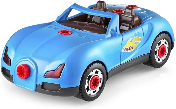 Play22 30 Pcs Take Apart Racing Car Toddler Toys Set - Build Your Own Car with Drill, Engine Sounds & Lights - Toy Car Constructions Set Stem Building Learning Education Toys for Kids Ages 3+ Years