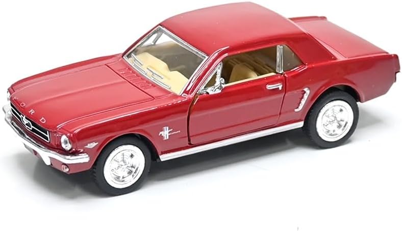 KiNSMART 1964 1/2 Ford Mustang 1:36 Scale 5" Die Cast Metal Model Classic Toy Car (Red)