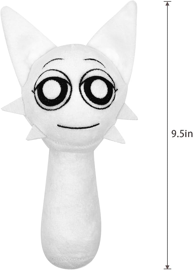 Plush Toys, Horror Games Plushies Toy for Fans, Soft Stuffed Animal Pillow Figure Doll Christmas Birthday Gifts for Adult Kids (Black+White)