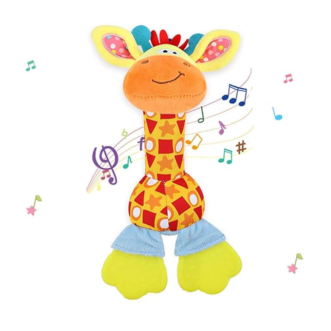 Baby Rattles Toys for 0-6-12 Months, Newborn Shaker Sensory Toys for 3-12 M