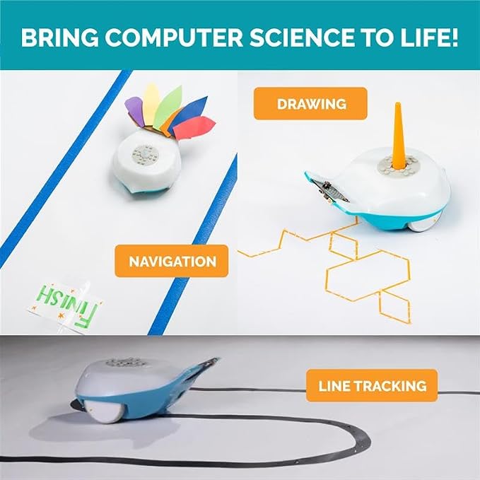 BirdBrain Technologies Finch Robot Starter Flock I Classroom Coding | Powered by micro:bit, Teach Python and 8 Coding Languages, Robotics for kids ages 5 to 100, STEM learning