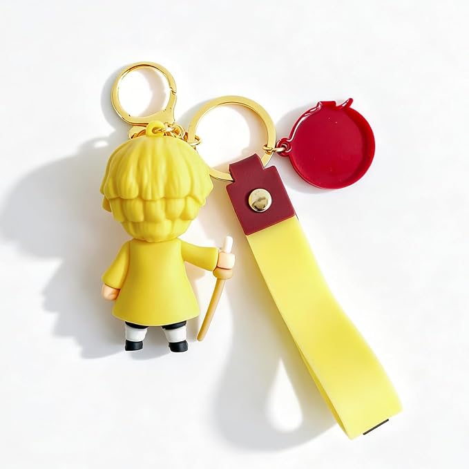 Anime Slayer Novelty Keychain, Collectable Cartoon Mini Figure, Cute Fun Keyring Jewelry Gift for Men and Women