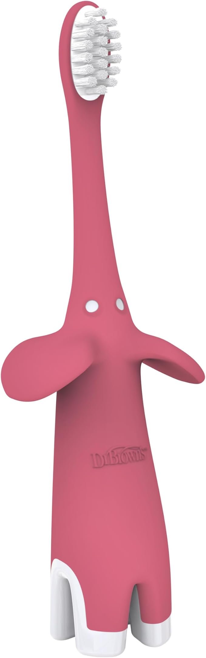 Dr. Brown's Infant-to-Toddler Toothbrush, Elephant, Pink, 0-3 Years