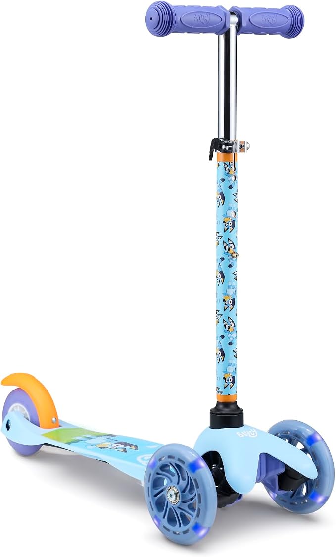 Kick Scooter for Kids, 3 Wheel Self Balancing, Light Up LED Wheels
