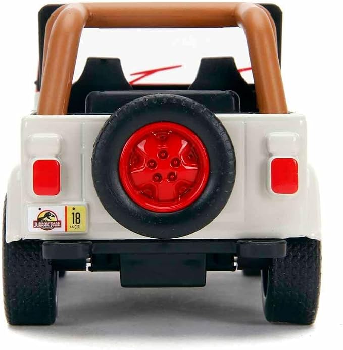 Jada Toys Jurassic World 1:32 Jeep Wrangler Die-cast Car, Toys for Kids and Adults