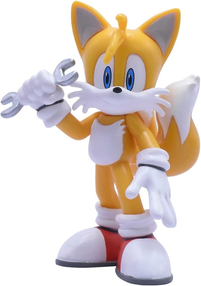 Just Toys – Sonic the Hedgehog Tails Buildable Action Figure 4 in | Buildable 4-inch Tails figure with 4 interchangeable arms. Officially licensed collectible — 5 to collect. Ages 3+.