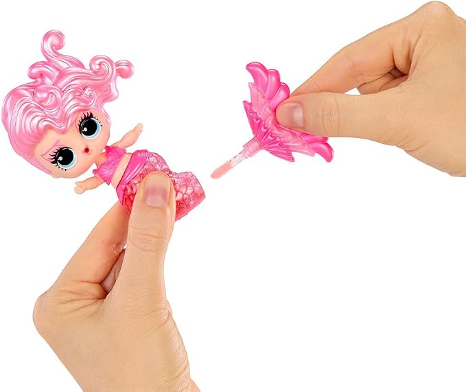 LOL Surprise Mermaids Makeover Magic Tots with DIY Wearable Lip Gloss Makeup for You and Your Doll, Fun Water Play, Gift for Kids Ages 4+ (Pack of 2)